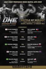 Watch ONE FC 2 Battle of Heroes Undercard Megashare8