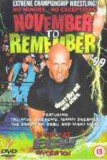 Watch ECW - November To Remember '99 Megashare8