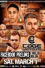 Watch Cage Warriors 65 Facebook prelims Megashare8