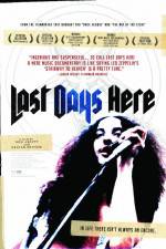 Watch Last Days Here Megashare8